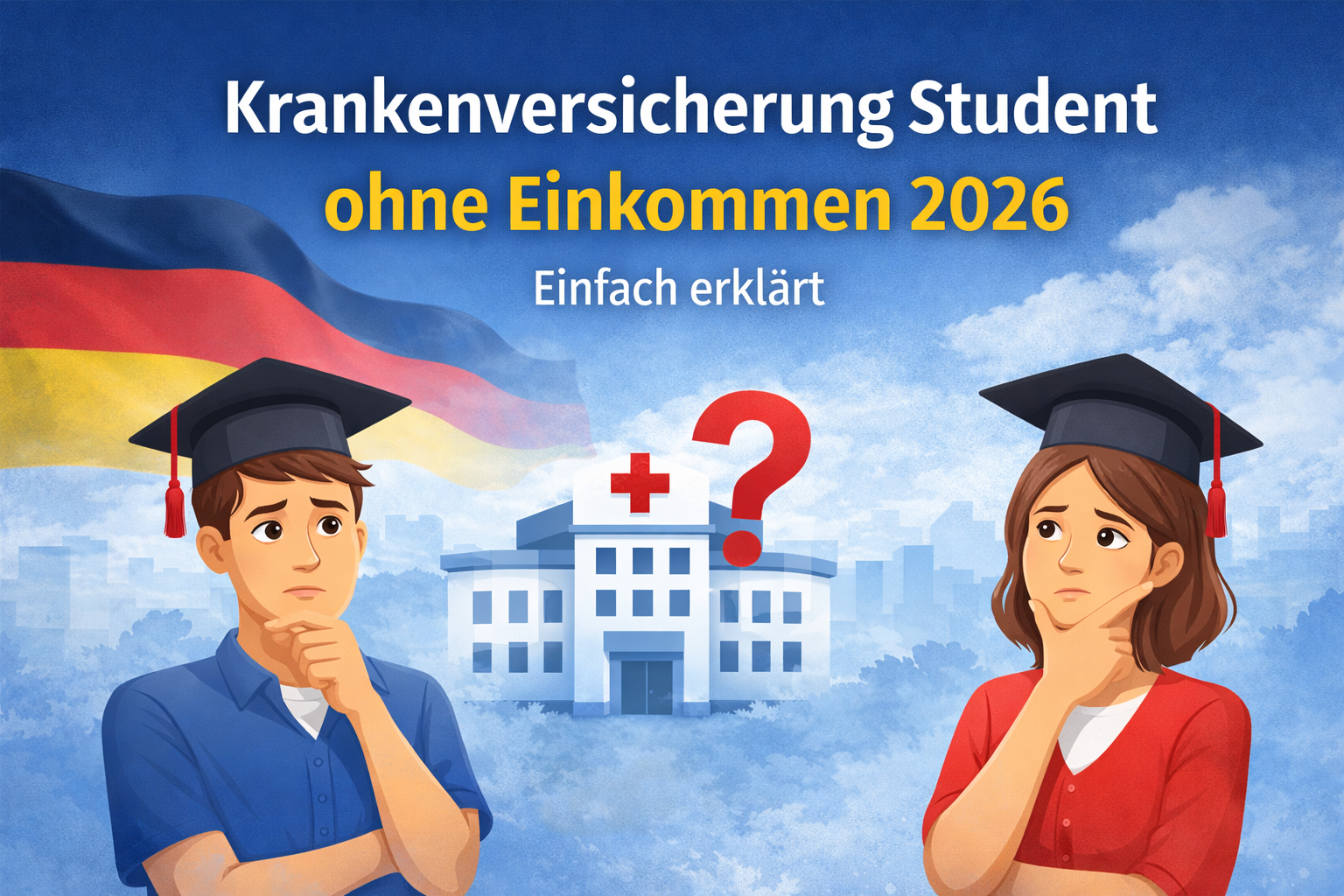 Krankenversicherung Student ohne Einkommen 2026 in Deutschland einfach erklärt