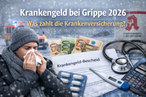 Krankengeld bei Grippe 2026: Was zahlt die Kasse?